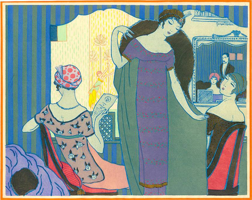 Georges Lepape's artwork titled Les Choses de Paul Poiret