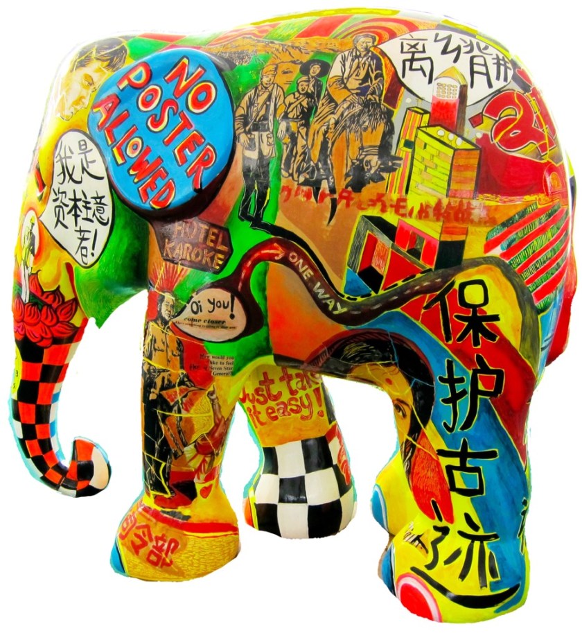 elephant-chinese-side-view-white-background